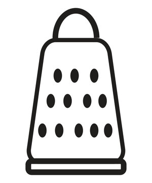 recommend clip art: Cheese Grater Icon Line Art