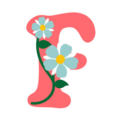 Letter F logo icon design template elements