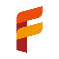 Letter F logo icon design template elements