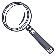Premium Magnifying Glass Icon for UI