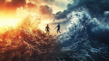 fire in the sea