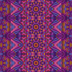Ornamental ethnic geometric vintage background texture seamless pattern vector in bohemian style