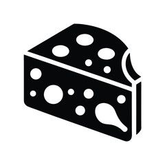 cheese slice on white background