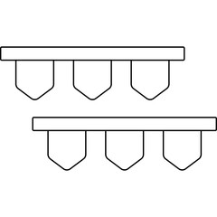 Garlands icon single vector illustration