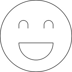 Smile icon single vector illustration