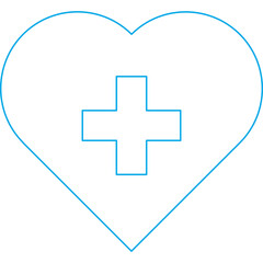 Health icon single vector illustration