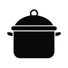 cooking pot on white background
