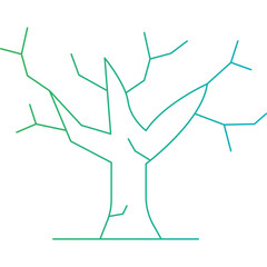 Tree icon single vector illustration