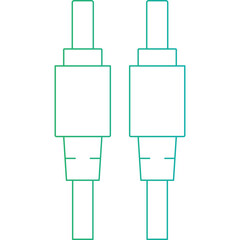 Cable icon single vector illustration