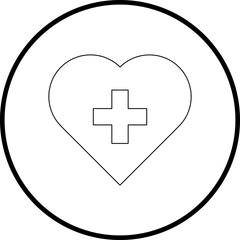 Obraz premium Health icon single vector illustration