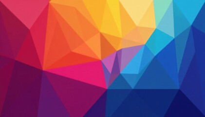 Fototapeta premium Geometric abstract shapes, vibrant color palette, abstract, geometric, minimalist