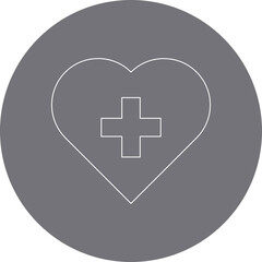 Health icon single vector illustration