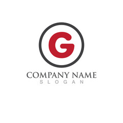 Fototapeta premium G Letter vector illustration icon