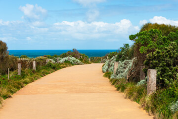 Path to the ocean at Port Campbell National Park, Victoria, Australia. 