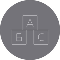 Blocks icon single vector illustration