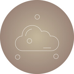 Cloud icon single vector illustration
