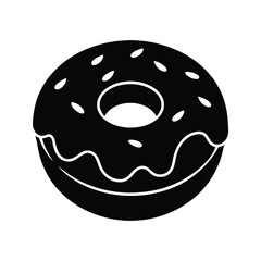 donut isolated on white background