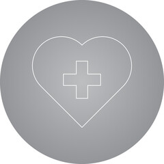 Health icon single vector illustration
