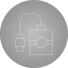 Hard drive icon single vector illustration