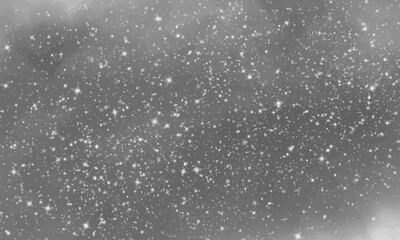 優しいモノクロ星空背景　ベクター