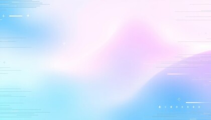 Pastel dreamscape gradient with geometric accent elements for digital design projects