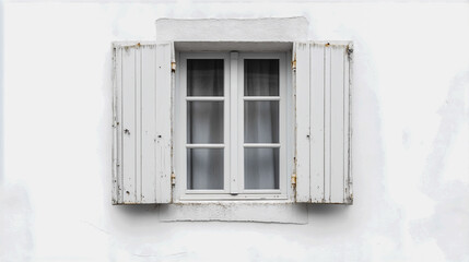Fototapeta premium white window Isolated on White Background.