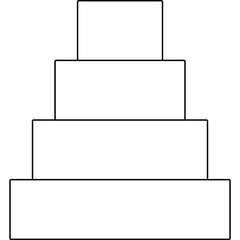 Stairs icon single vector illustration