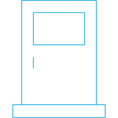 Door icon single vector illustration