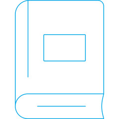 Book icon single vector illustration