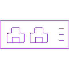 Ports icon single vector illustration