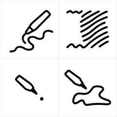 scribble icon set
