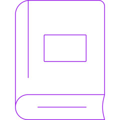 Book icon single vector illustration