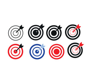 Targets with Arrows A Variety of Bullseye Designs.