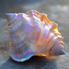 A beautiful iridescent seashell