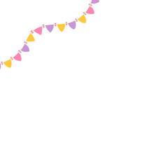 Party Flag Bowties Hanging