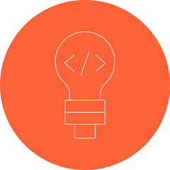 Bulb icon single vector illustration