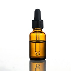 Phenolphthalein in a dropper bottle on a white background.
