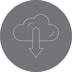 Download icon single vector illustration