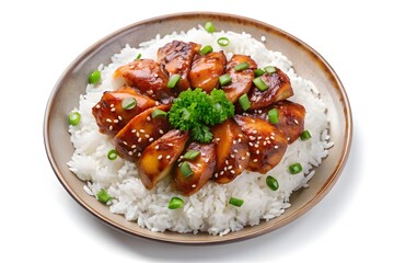 Delicious Teriyaki Chicken Over Rice, Ready to Eat