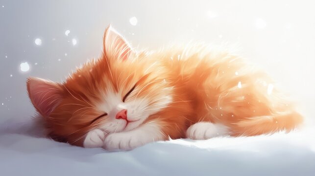 Fluffy chibi cat
