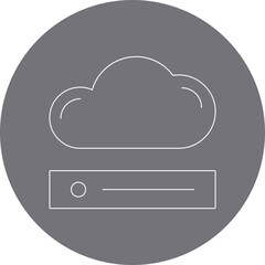 Cloud icon single vector illustration