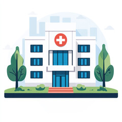 set of hospital buildings