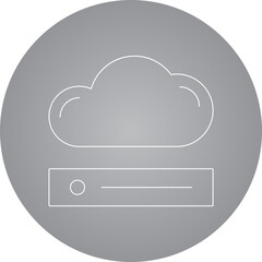 Cloud icon single vector illustration