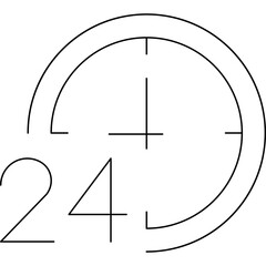 Clock icon single vector illustration