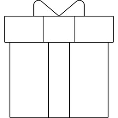 Gift box icon single vector illustration 