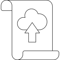 Upload icon single vector illustration