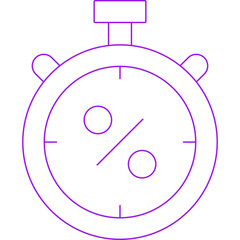 Stop watch icon single vector illustration