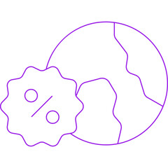 World icon single vector illustration