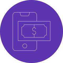 Money icon single vector illustration