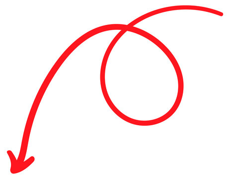 red paint brush arow